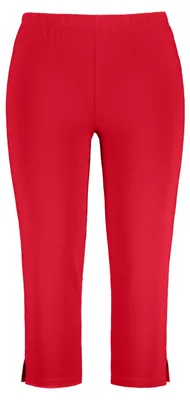 Obrázok produktu pre Ulla Popken dámske capri nohavice, červené, veľkosť 46+