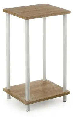 Immagine prodotto di Scaffale Libreria 2 Ripiani Metallo e Legno MDF Salvaspazio 34x30x59cm