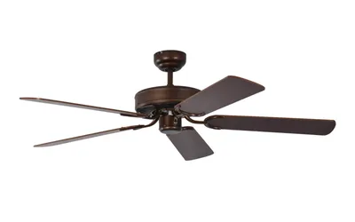 Image de Ventilateur de plafond Potkuri Bronze vielli / Noyer 132 cm avec chainette