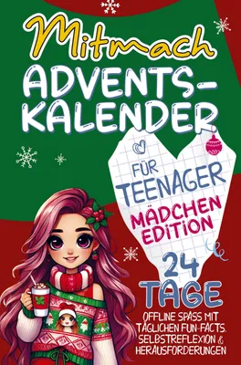 Produktbild von Mitmach-Adventskalender für Teenager - Mädchen Edition.