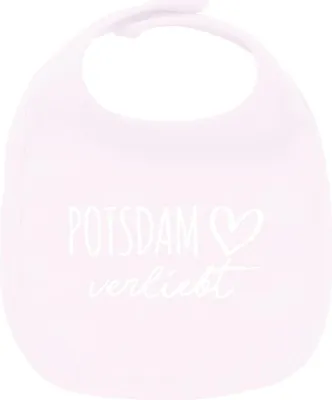 Produktbild von Huuraa Unisex Babylatz Potsdam verliebt Geschenk Babypink  Baumwolle Potsdam Mitbringsel