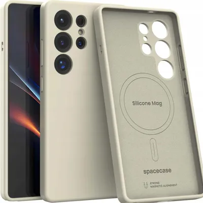 Produktbild von Spacecase Silikon Mag Galaxy S25 Ultra beige