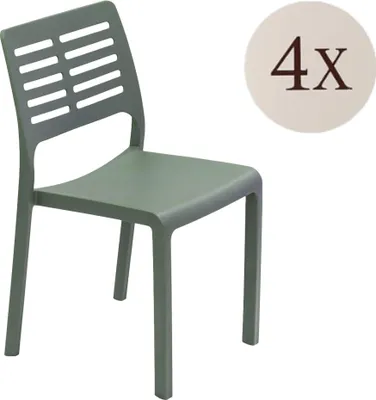Produktbild von Canoe - Outdoor-Stuhl, Grün, 4 Stühle Italy
