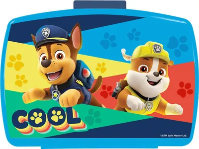 Produktbild von p:os Brotdose Paw Patrol mit Einsatz, blau