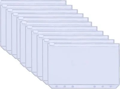 Produktbild von INF Plastové vrecká na zakladače A6 so 6 krúžkami 12-bal Transparentné