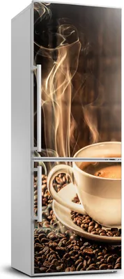 Imagen del producto de Decoración para nevera Tulup - 70x190 cm - Vinilo adhesivo para nevera - Aroma a café