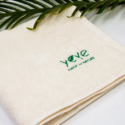Zdjęcie produktu dla Ręcznik bawełniany na saunę 100% naturalna bawełna Yeye 50x100 450 Ecru