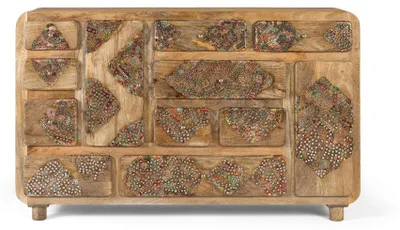 Immagine prodotto di Credenza Mangoholz con Mosaicmuster, 90 cm x 148 cm x 40 cm Giner y Colomer