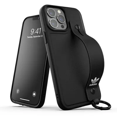 Produktbild von Adidas OR Hand Strap Case iPhone 13 Pro Max 6,7" schwarz/schwarz 47139 Handyhülle