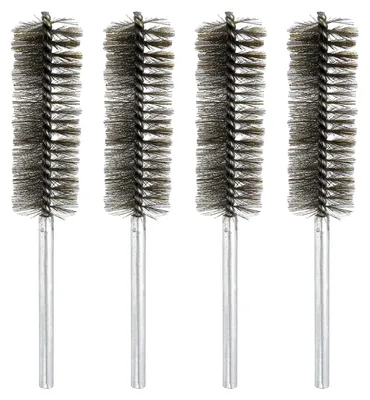 Drahtbürstenset, 4 Stück, Edelstahl, 20 cm, für Reinigung