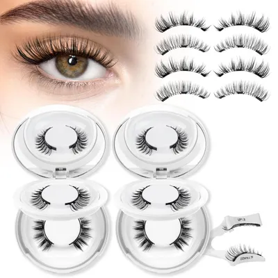Produktbild von Magnetische Wimpern mit Applikator, 4 Paar, ohne Kleber, wiederverwendbar