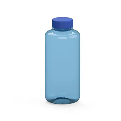 Produktbild von Trinkflasche "Refresh" 1,0 l - Robuste Flasche für den täglichen Gebrauch für Kinder und Erwachsene - transluzent-blau/blau