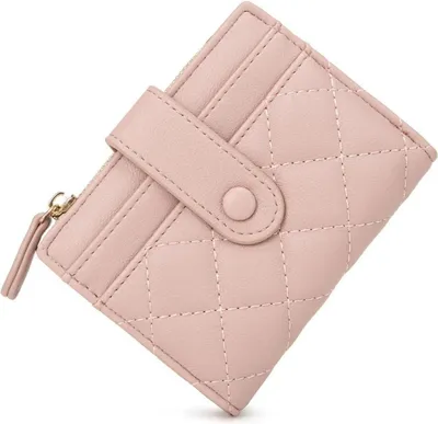 Produktbild von CHAOFANXI Damen Geldbörse Klein Bifold Leder Rosa