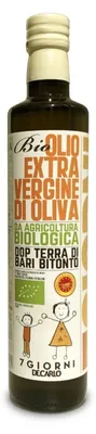 Image de Huile d'olive extra vierge biologique De Carlo, 500 ml