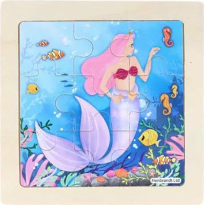 Produktbild von Holzpuzzle Meerjungfrauen 9 Teile