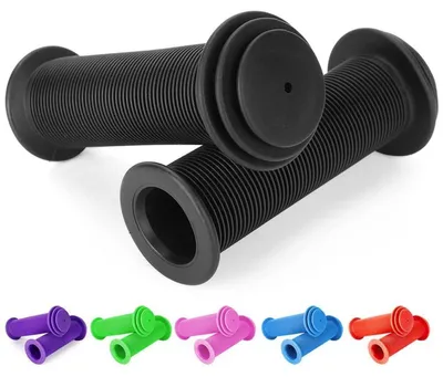 Obrázok produktu pre Riadidlá na bicykel, detské, 105 mm, 22 mm, s tlmičom, TPR guma, čierna