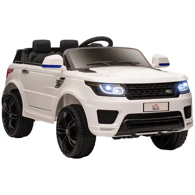 Immagine prodotto di HOMCOM Macchina Elettrica per Bambini 3-6 Anni con Telecomando, Luci LED e Clacson, in PP e Metallo, 110x68x52cm, Bianco