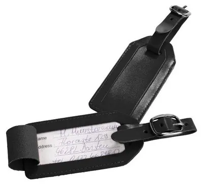 Produktbild von Travelite ACCESSOIRES Kofferanhänger Leder, Schwarz
