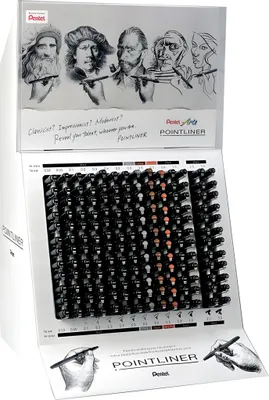 Produktbild von Pentel Permanent Fineliner sortiert