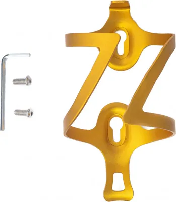 Produktbild von Fahrrad Flaschenhalter Halterung Befestigung aus Metall goldfarben