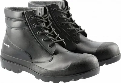 Produktbild von PVC-Sicherheitsstiefel EFZE S5 SRA, Stahlkappe, ölbeständige Sohle, antistatisch, schwarz, Gr. 44 – Art. HT5K568 | Högert Technik
