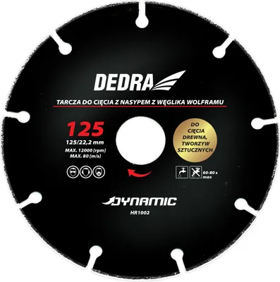 Image de Dedra Hr1006 Lame Pour Bois Et Plastique, 230Mm/22,2Mm