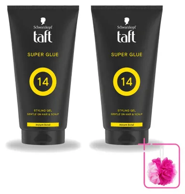 Produktbild von 2 x Taft Men Power Gel Super Glue 14 - Ultieme Stevigheid - 150 ml - Sparpackung - 2 Stücke
