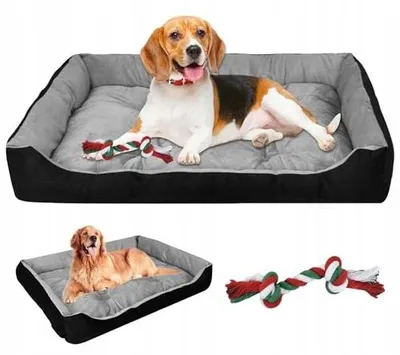 Zdjęcie produktu dla Legowisko dla psa XL duże psy miękkie pluszowe do prania 90X70CM