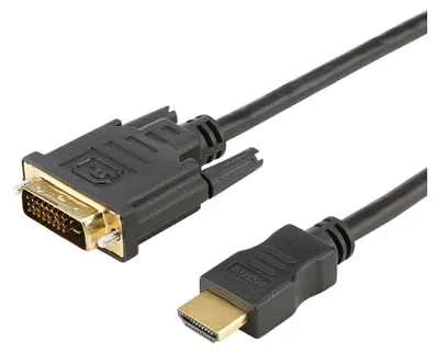 Produktbild von Multimediakabel HDMI-Adapterkabel, 19 x 0,08 mm² | HDMI® / DVI | 1,00m