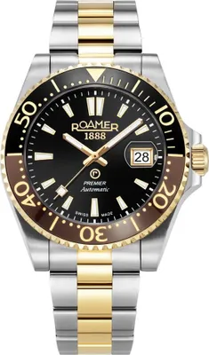 Produktbild von Herrenuhr ROAMER 986983 47 85 20, gold, Sportuhr für Taucher