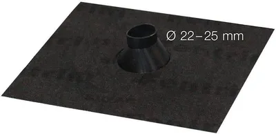 Produktbild von Siga Fentrim Manschette black Ø22–25mm für Rohrdurchdringungen, Kabel, Leerrohre