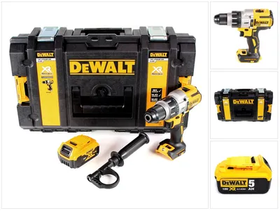 Produktbild von DeWalt DCD 996 Akku Schlagbohrschrauber 18V 95Nm Brushless + 1x Akku 5,0Ah + Toughbox - ohne Ladegerät