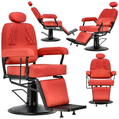 Immagine prodotto di Poltrona da barbiere Nestor idraulica professionale per barber shop e salone da parrucchiere Barberking