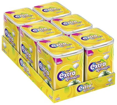 Zdjęcie produktu dla EXTRA REFRESHERS Tin Tropical 6x35 sztuk (display box - 6 puszek)