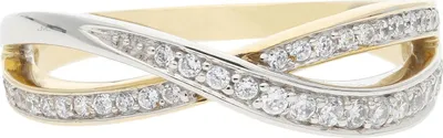 Produktbild von JuwelmaLux Ring Bicolor Gold 333 mit Zirkonia JL10-07-0147 54