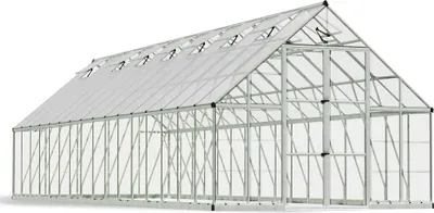 Produktbild von Palram - Canopia Aluminium Gewächshaus Balance 1032 Silber 964x304x257 cm