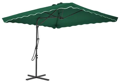 Produktbild von vidaXL Sonnenschirm mit Stahl-Mast 250x250 cm Grün