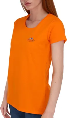 Produktbild von Fruit of the Loom Damen T-Shirt mit Vintage-Logo Farbe: orange Größe: S