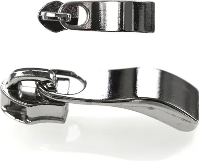 20 Moderne Zipper für Spiralreißverschluss, silber