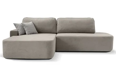 Produktbild von Ecksofa GAVI L-Form 270 cm – mit Schlaffunktion & Bettkasten, Beige, Eckseite links