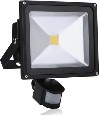 Produktbild von Greenmigo 30W LED Strahler Fluter mit Bewegungsmelder Warmweiß Warmweiss Objektbeleuchtung Wandstrahler Flutlicht AußenStrahler Gartenlampe IP65 85V-265V