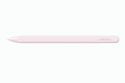 A pink Samsung S Pen is shown horizontally against a white background.