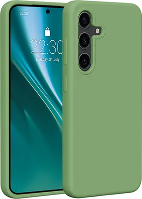 Immagine prodotto di Etteri custodia in silicone per Samsung Galaxy S24 Cover custodia per cellulare verde chiaro