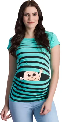 Produktbild von M.M.C. Umstandsshirt Winke Winke mit Motiv, S, Mint