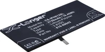 Produktbild von TECHTEK Akku Kompatibel mit [Apple] A1634, A1687, A1690, A1699, iPhone 6s Plus Ersetzt 616-00042