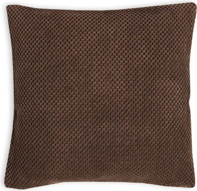 Produktbild von Kissenbezug 40x40 cm braun Kissenhülle 3D Waben Kissen Chenille Webstruktur