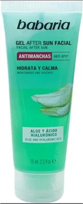 Obrázek produktu pro Obličejový gel po opalování Babaria s aloe a kyselinou hyaluronovou