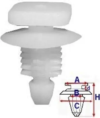 Immagine prodotto di 10x ROMIX C60139 Clip decorativa / protettiva per modanatura
