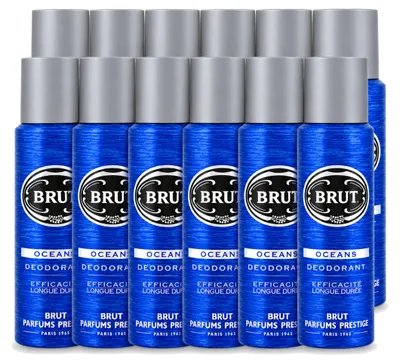 Produktbild von 12 x Brut Oceans Deodorant Spray - 200 ml - Vorteilspackung - 12 Stücke