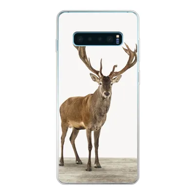 Produktbild von MuchoWow® Handyhülle Schutzhülle Hülle für Samsung Galaxy S10 Lite Hirsche - Tiere - Geweih - Kinder - Mädchen - Jungen Silikon Softcase Handy Hülle - Schutz